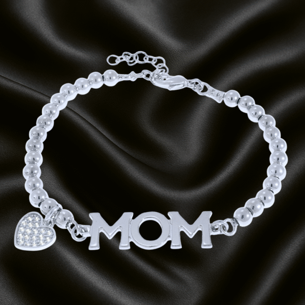 ⁦צמיד MOM  ולב מנצנץ⁩ – תמונה ⁦2⁩